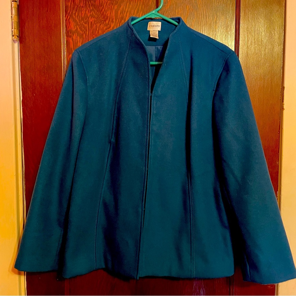 Chico’s Size 3 Royal Blue Jacket